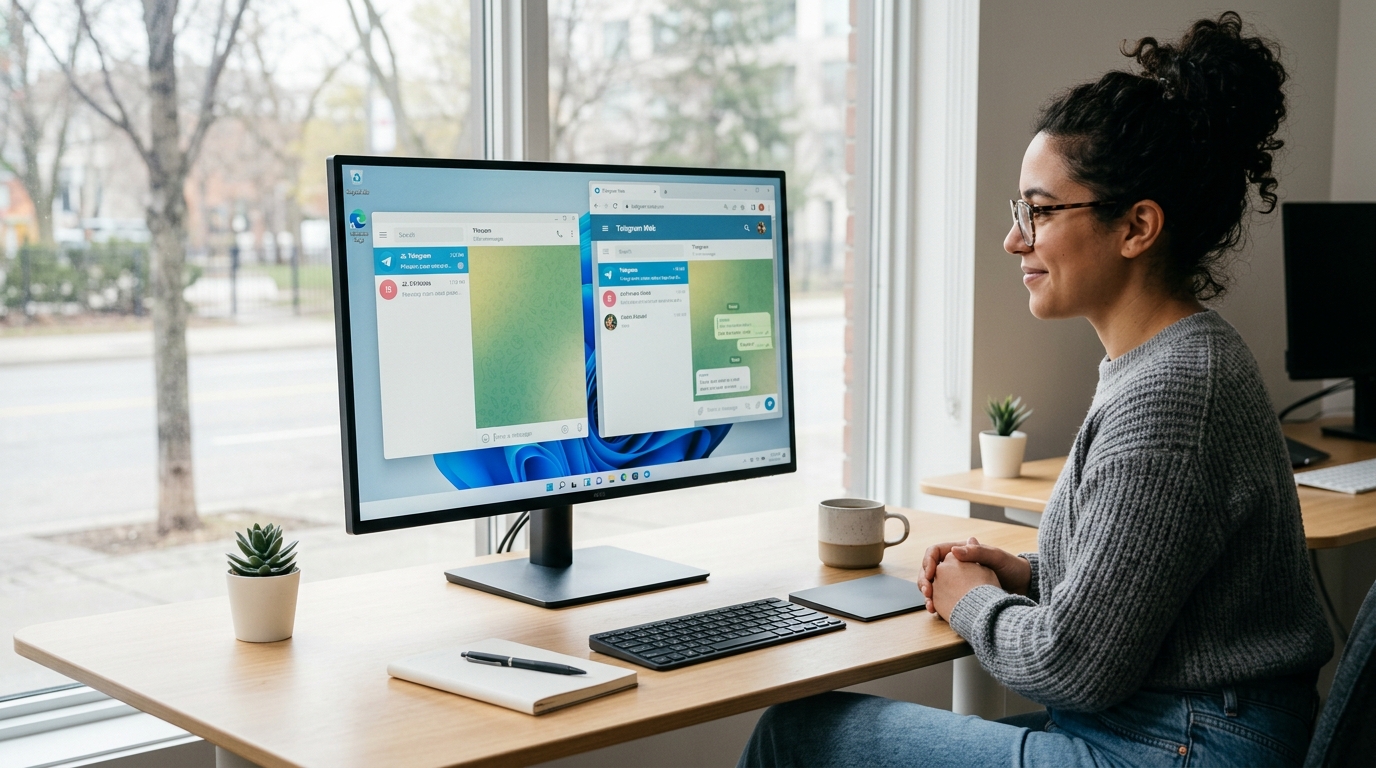 telegram电脑版Desktop原生版与Web网页版界面对比