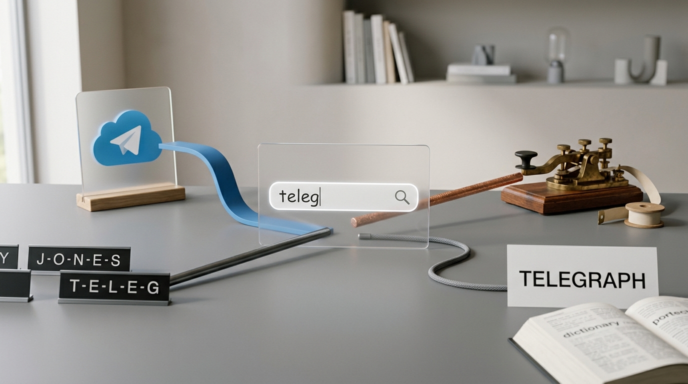 teleg 与 telegram 消歧对照图