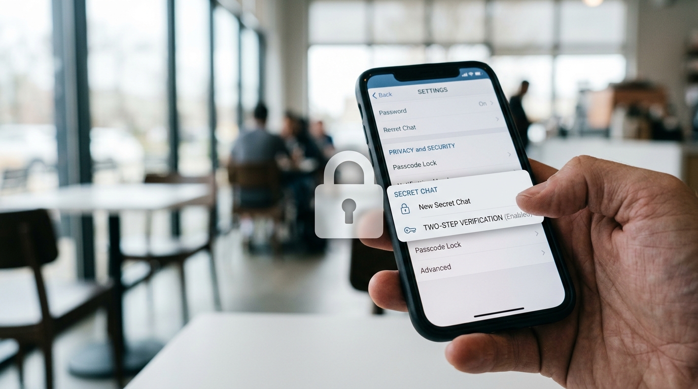 Telegram 端到端加密秘密聊天与两步验证设置