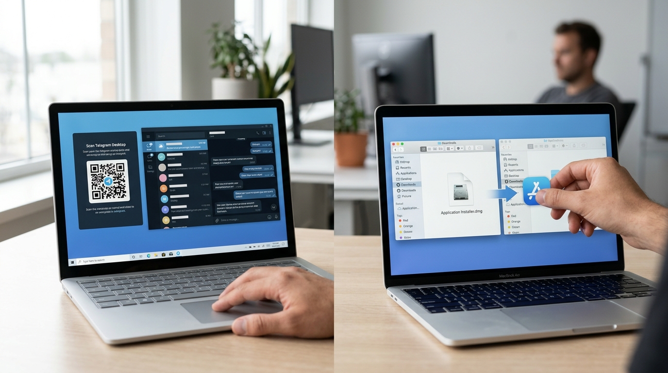 telegram电脑版 Windows 和 macOS 下载安装登录步骤
