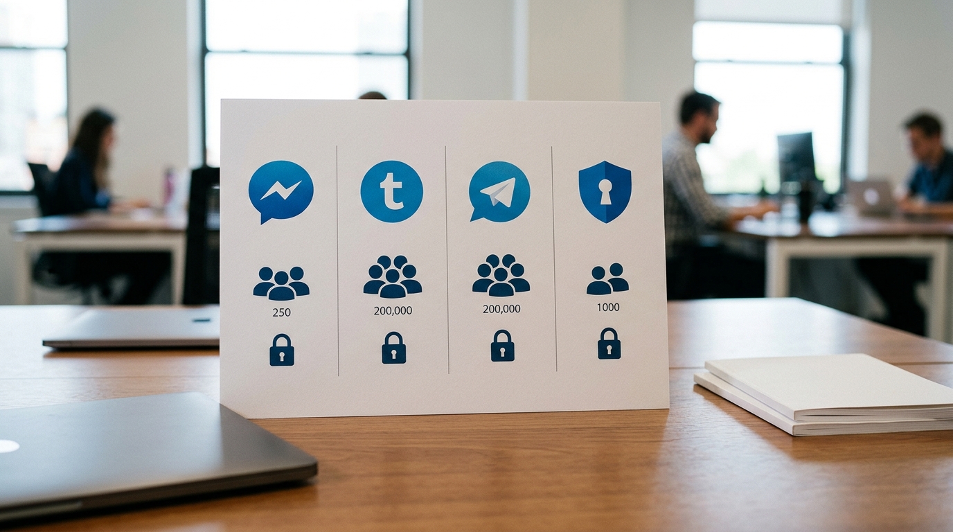 Telegram 微信 WhatsApp Signal 四款通讯软件功能对比