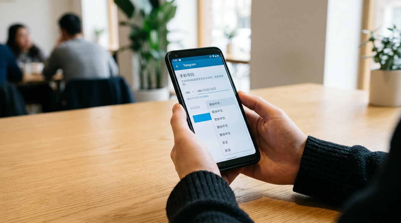 中文用户注册和汉化 Telegram 的手机验证与语言包设置界面